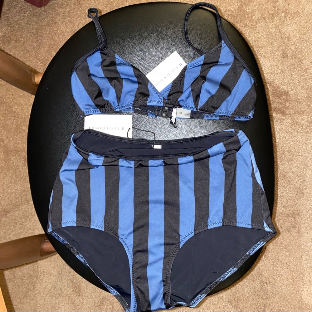 Solid & Striped XS Top S Bottoms Brigitte Bikini
